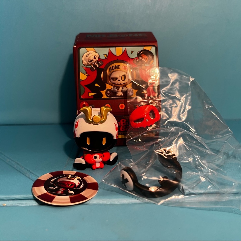 My Own Culture - MR.BONE - Baby Mr. Bone - Red Warrior Zhu Rong Figure